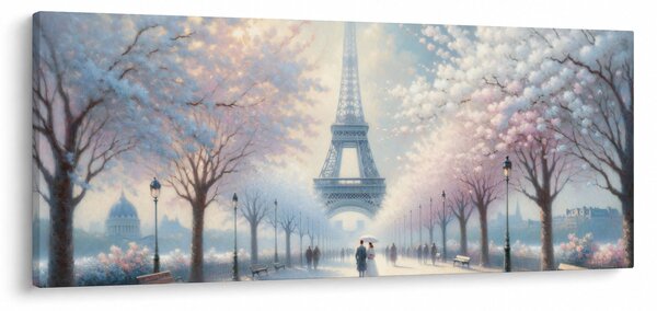 Tablou - Pictură din Paris (120x50 cm)
