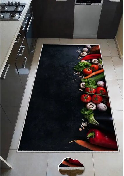 Covor de bucatarie Otto wook, negru 150 cm