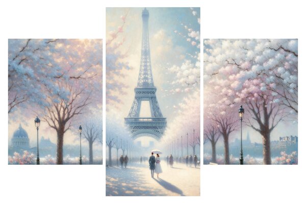 Tablou - Pictură din Paris (90x60 cm)