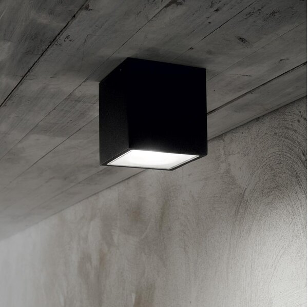 Ideal Lux - Lampă spot de exterior TECHO 1xGU10/20W/230V 9x9 cm IP54 antracit