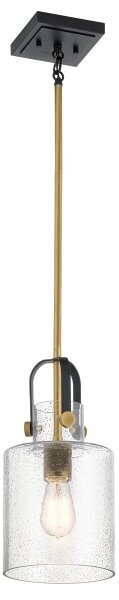 Quintiesse QN-KITNER-P-NBR - Lustră pe tijă KITNER 1xE27/60W/230V auriu/negru