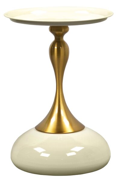 Măsuță laterală Fjord (ivory + auriu). 1119378