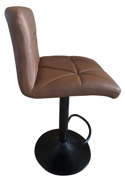 Scaun bar Seley (piele ecologică maro + negru). 1119381