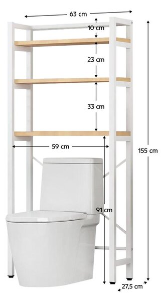 Raft Balco (stejar natural + alb). 1119407