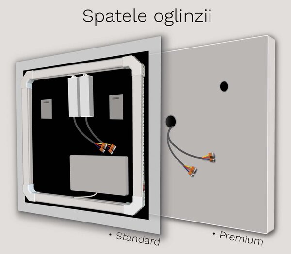 SMART oglindă LED cu iluminare M24 + SmartScreen with Google Chromecast