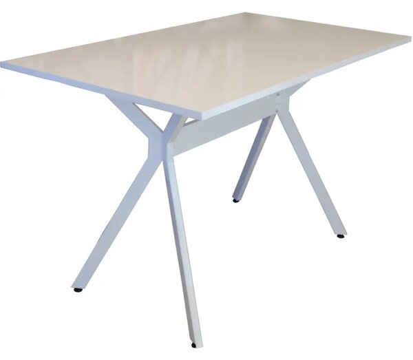 Masa bucatarie Agatha, alb-negru,120 cm