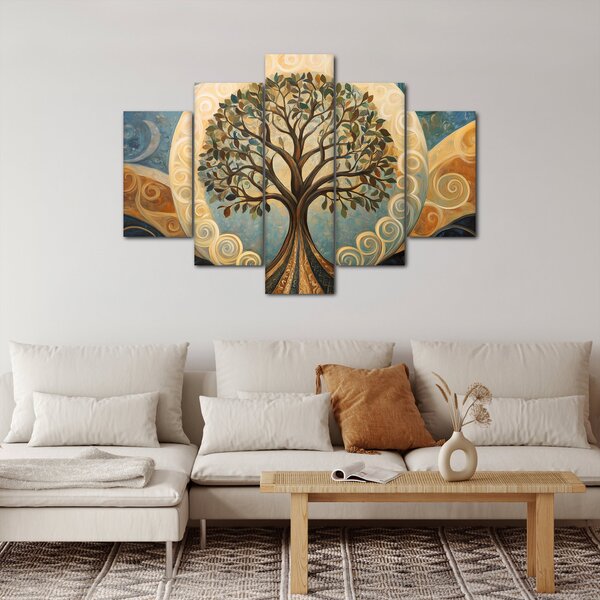 Tablou – Arborele vieții și spirale (150x105 cm)