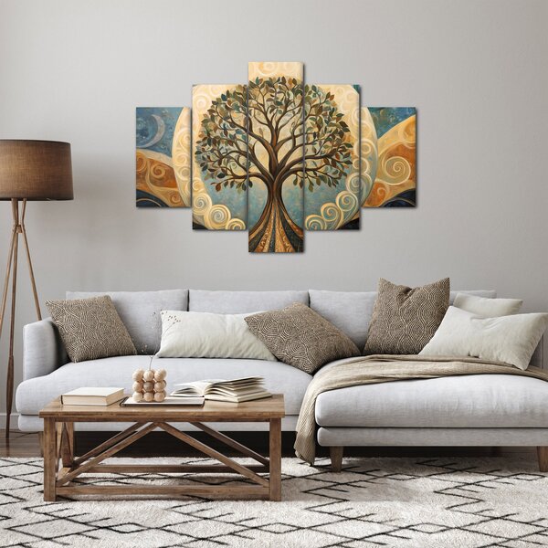 Tablou – Arborele vieții și spirale (150x105 cm)