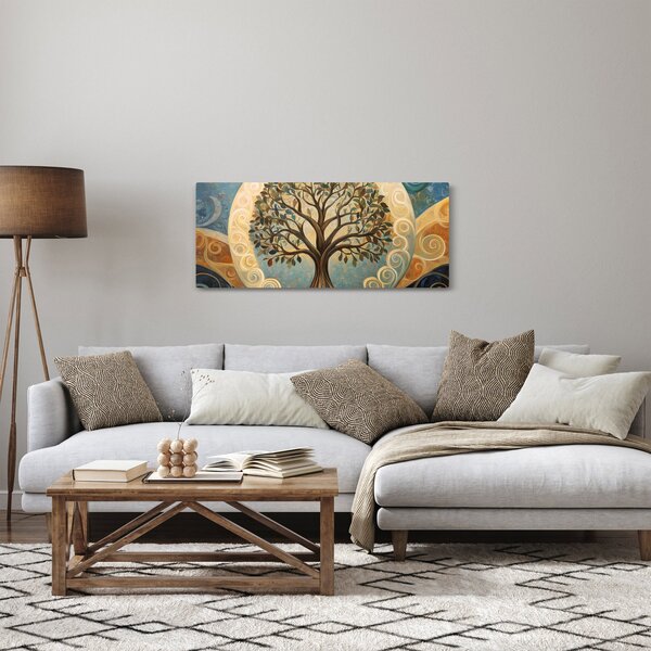 Tablou – Arborele vieții și spirale (120x50 cm)