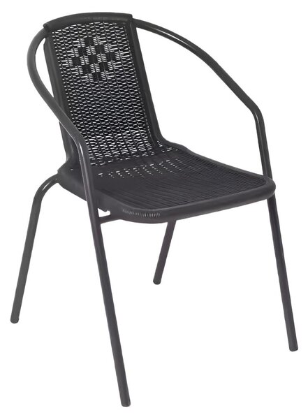 Scaun de grădină Fendy (negru)oțel + plastic). 1119471