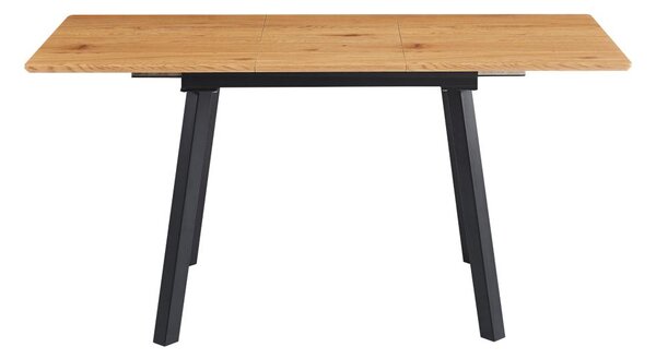 Masă sufragerie Dylan (stejar + negru) (pentru 4 până la 6 persoane). 1119481