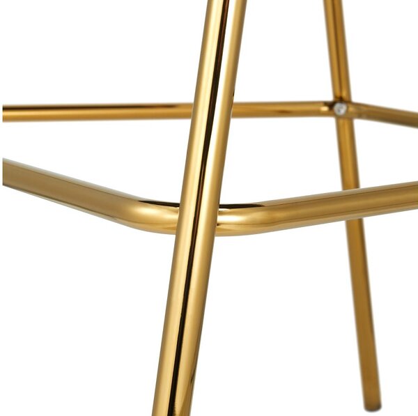 Scaun bar Dasmona 2 (gri maro + gold crom auriu). 1119484