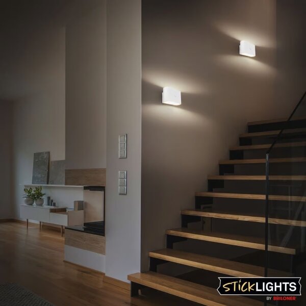 Briloner 3878016 - Aplică de perete LED reîncărcabilă cu senzor CHAT LED/3W/5V 2000 mAh albă