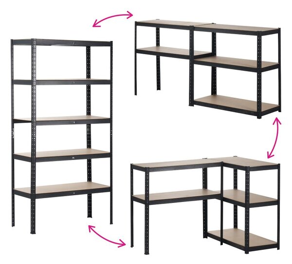 Raft Reden (stejar + negru). 1119487