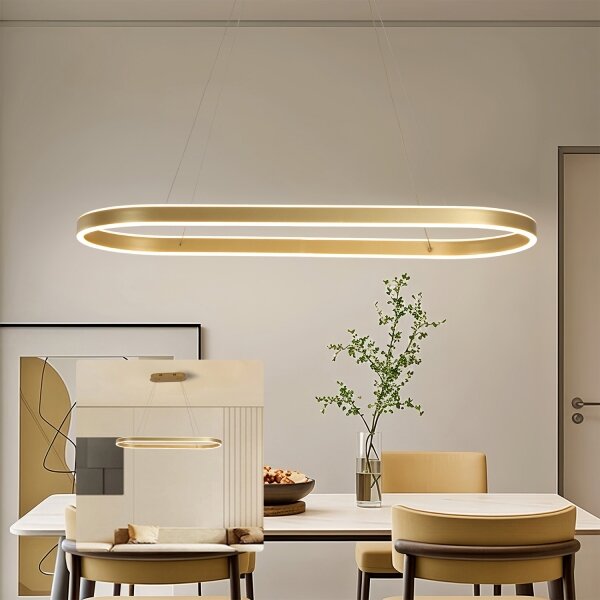 Brilagi - Lustru suspendat pe cablu PONDIE LED/44W/230V 80x30 cm auriu