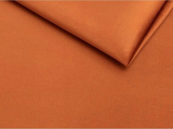 Fotoliu LADY, stofa catifelata caramizie - Bluvel 4215, 82x92x101 cm