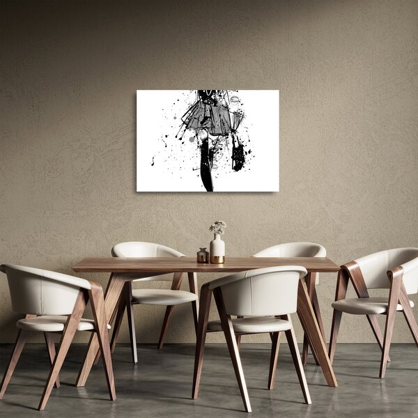 Tablou pe sticlă - Spectacol de modă (70x50 cm)