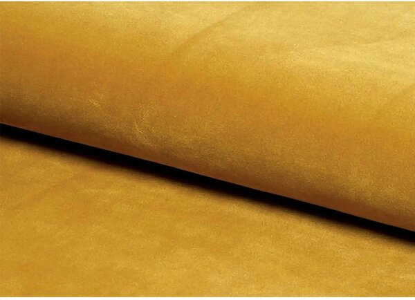 Fotoliu recliner NEPTUN, galben, stofa catifelata/metal, 76x94/160x96