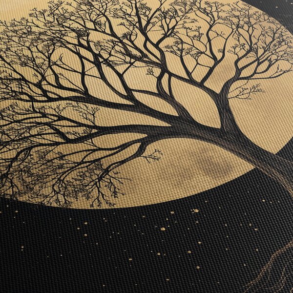 Tablou – Arbore în lună plină aurie I. (70x50 cm)