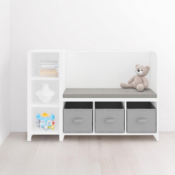 Raft Benco (alb + gri). 1119535