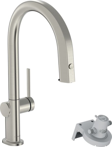 Hansgrohe Aqittura M91 baterie de bucatarie cu filtru pe picior oţel inoxidabil 76803800
