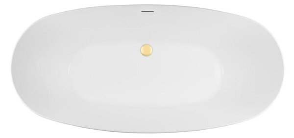Set cadă freestanding Oltens Ebba 12012000, capacul dopului Oltens 09002800
