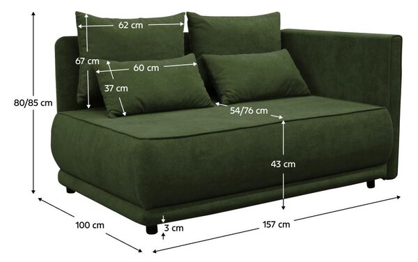 Canapea Lestat (verde) (D). 1119590
