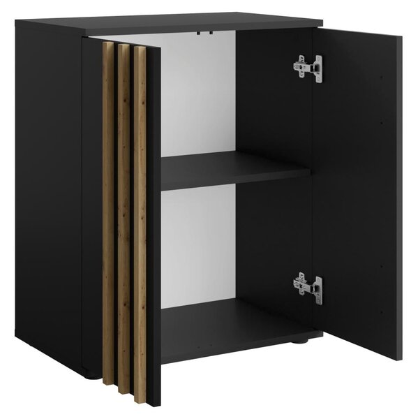 Dulap Tullin 1 (negru + stejar artisan). 1119599