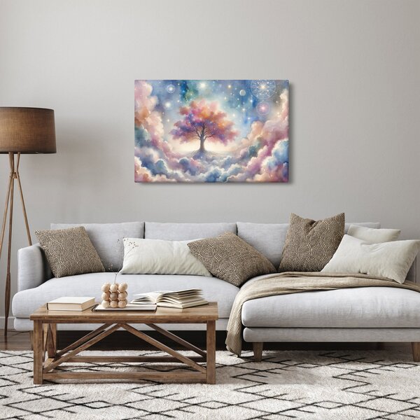 Tablou – Arborele vieții printre nori (90x60 cm)