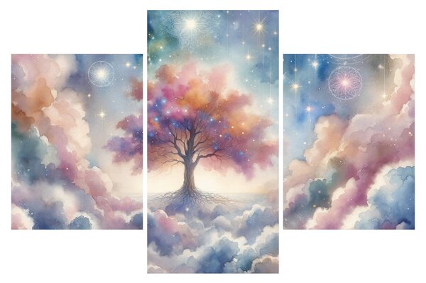 Tablou – Arborele vieții printre nori (90x60 cm)