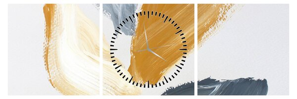 Tablou - Pictură minimalistă (cu ceas) (90x30 cm)