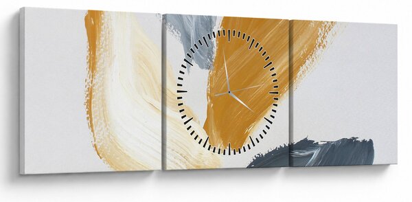 Tablou - Pictură minimalistă (cu ceas) (90x30 cm)
