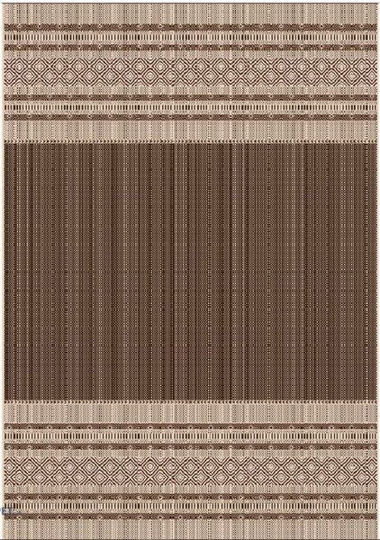 Covor Bucatarie,Model Iuta, Natura 971 91, Maro Dreptunghi, 80x150