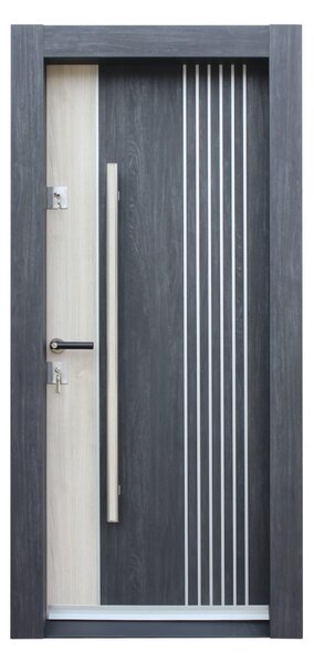Ușă Metalică cu MDF Artis 506 Stânga Stejar Natur