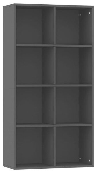 Bibliotecă/Servantă, negru, 66x30x130 cm, PAL