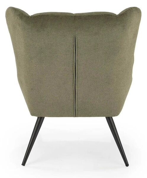 Fotoliu BYRON, stofa clasica verde olive - Vardo 74, 75x85x92 cm