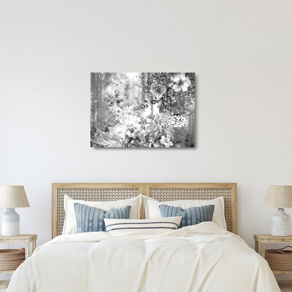 Tablou pe sticlă - Grădină romantică (70x50 cm)