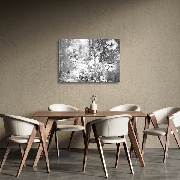 Tablou pe sticlă - Grădină romantică (70x50 cm)