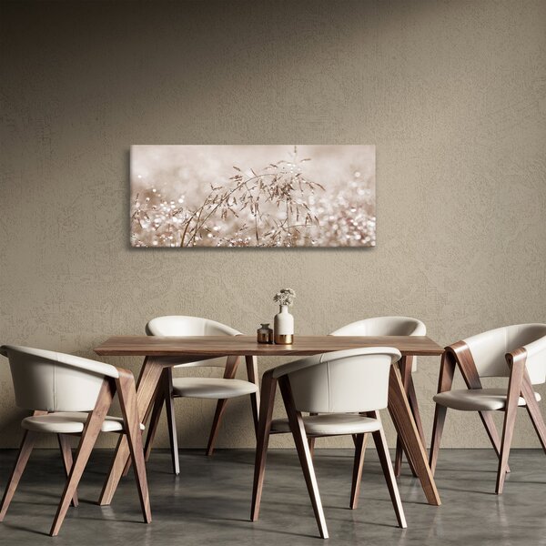 Tablou - Pajiște în tonuri de maro (120x50 cm)