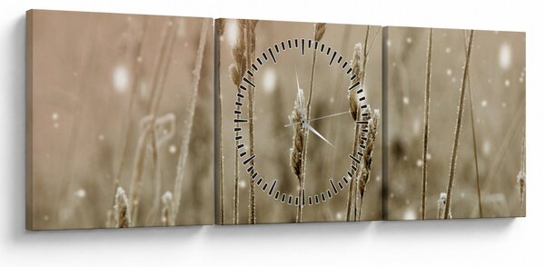 Tablou - Pajiște armonioasă (cu ceas) (90x30 cm)