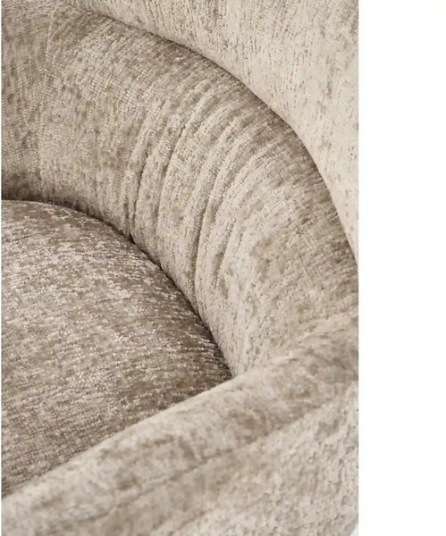 Fotoliu FRANCO, bej/negru, stofa clasica/metal, 80x83x104 cm