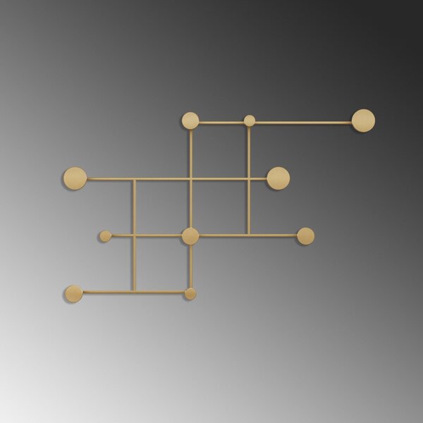 Cuier de perete metalic, 10x64x112 cm