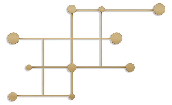 Cuier de perete metalic, 10x64x112 cm