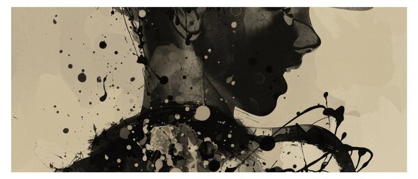 Tablou - Femeie de jazz (120x50 cm)