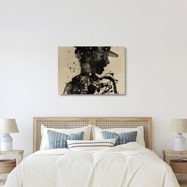 Tablou pe sticlă - Femeie de jazz (70x50 cm)