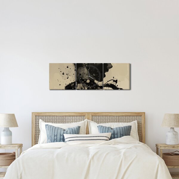 Tablou - Femeie de jazz (cu ceas) (90x30 cm)