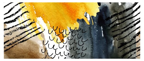 Tablou - Acuarelă abstractă (120x50 cm)