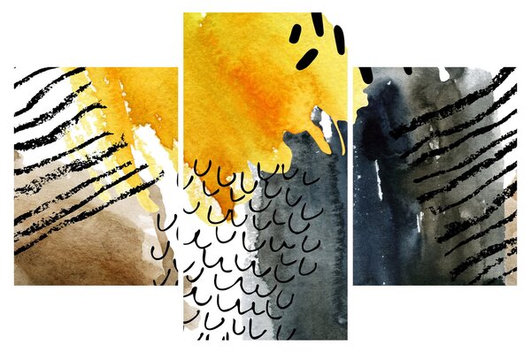 Tablou - Acuarelă abstractă (90x60 cm)
