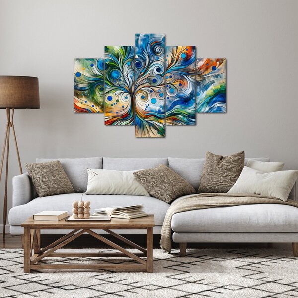 Tablou – Arbore energetic colorat (150x105 cm)
