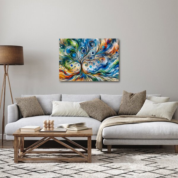 Tablou – Arbore energetic colorat (70x50 cm)